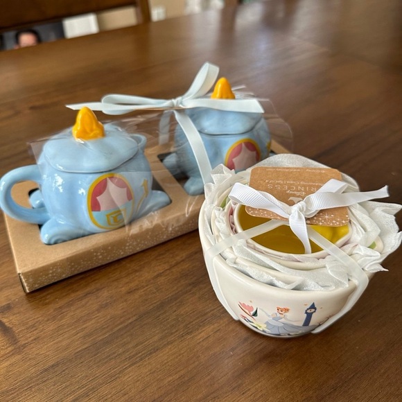 Rae Dunn Disney Cinderella Cream and Sugar Tea Time and Measuring Cups Set - Picture 2 of 7